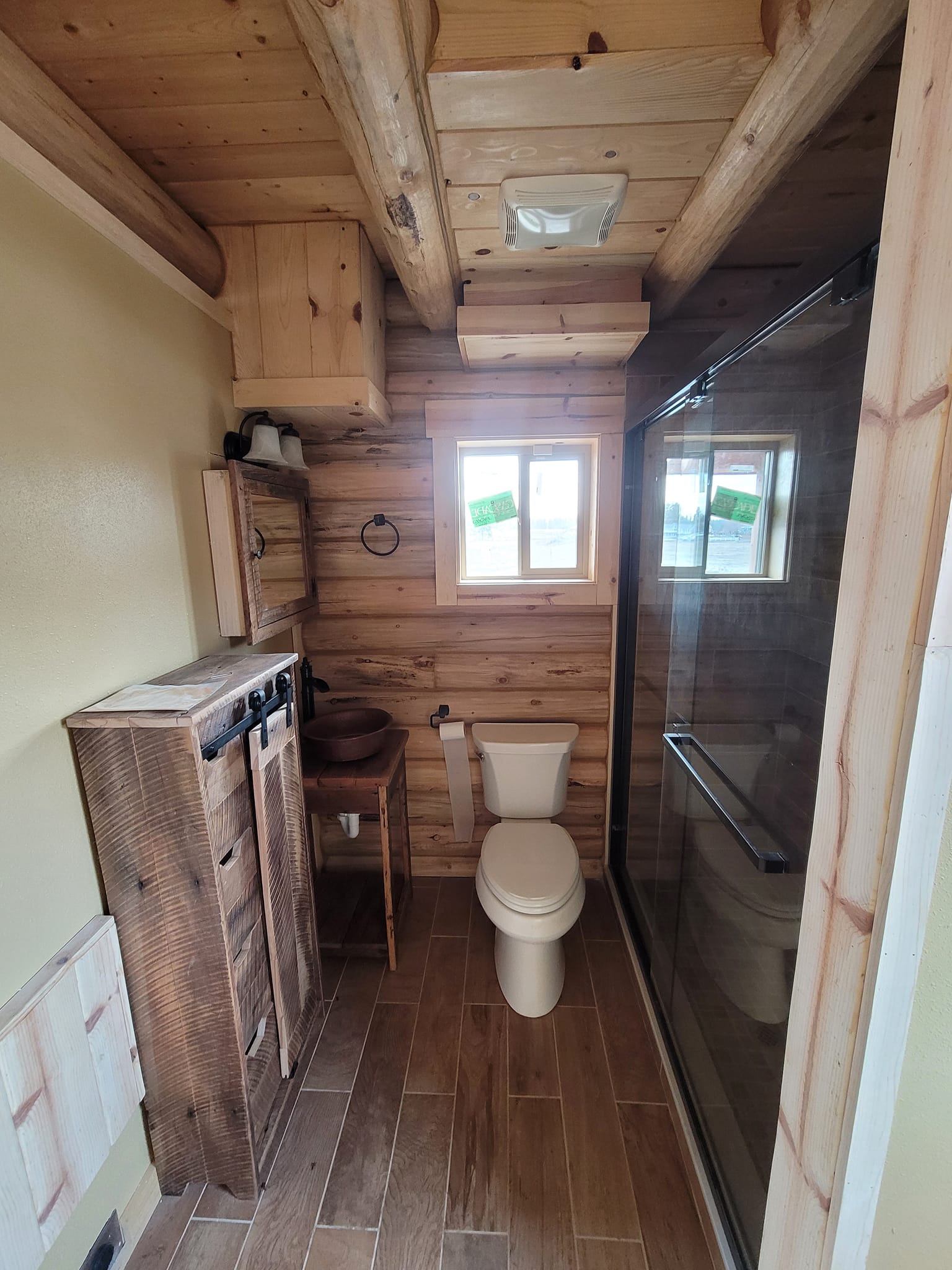 Clean finished bathroom