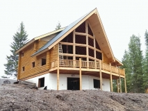 Log home dry-in phase